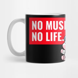 No music No life - Cute Unicorn Mug